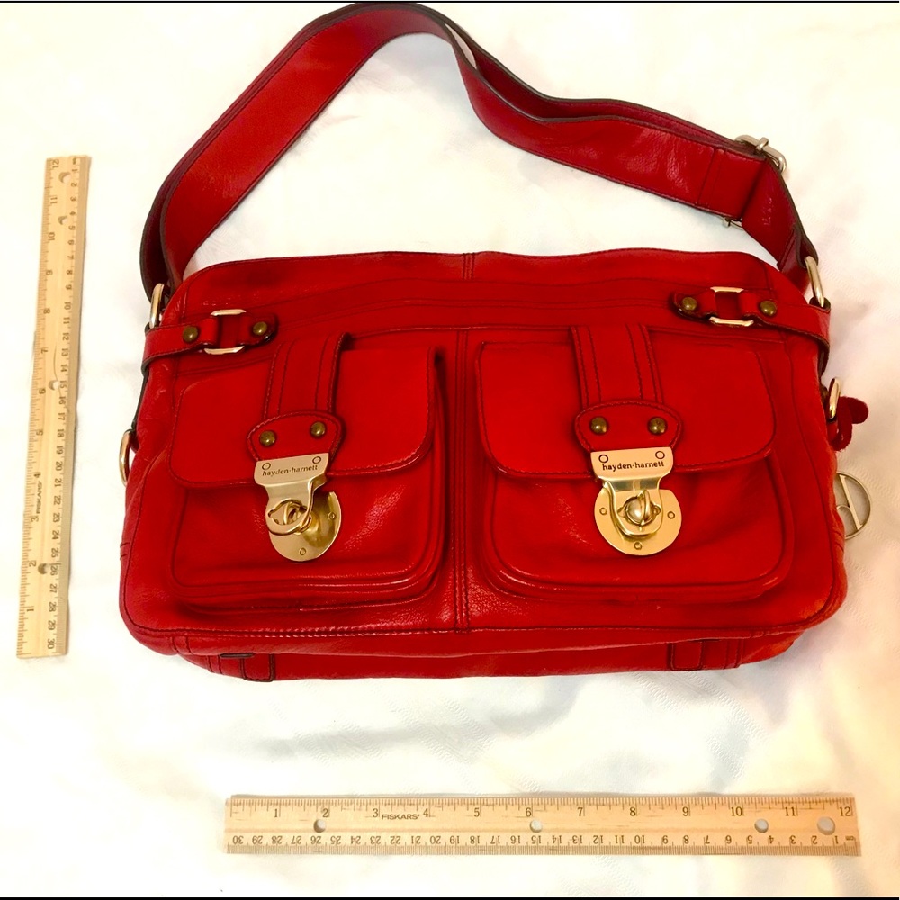 Red Leather Bag - the Conrad by Hayden Harnett
